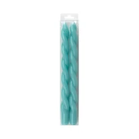 10" Unscented Twist Taper Candles