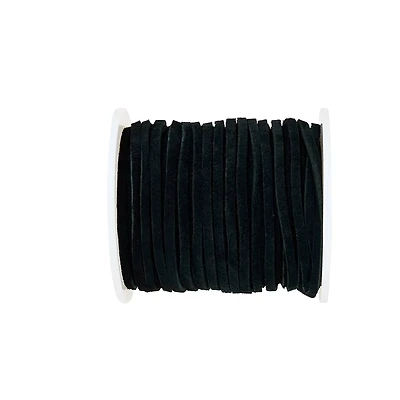 6 Pack: Black Soft Suede Lace Cording by Bead Landing™