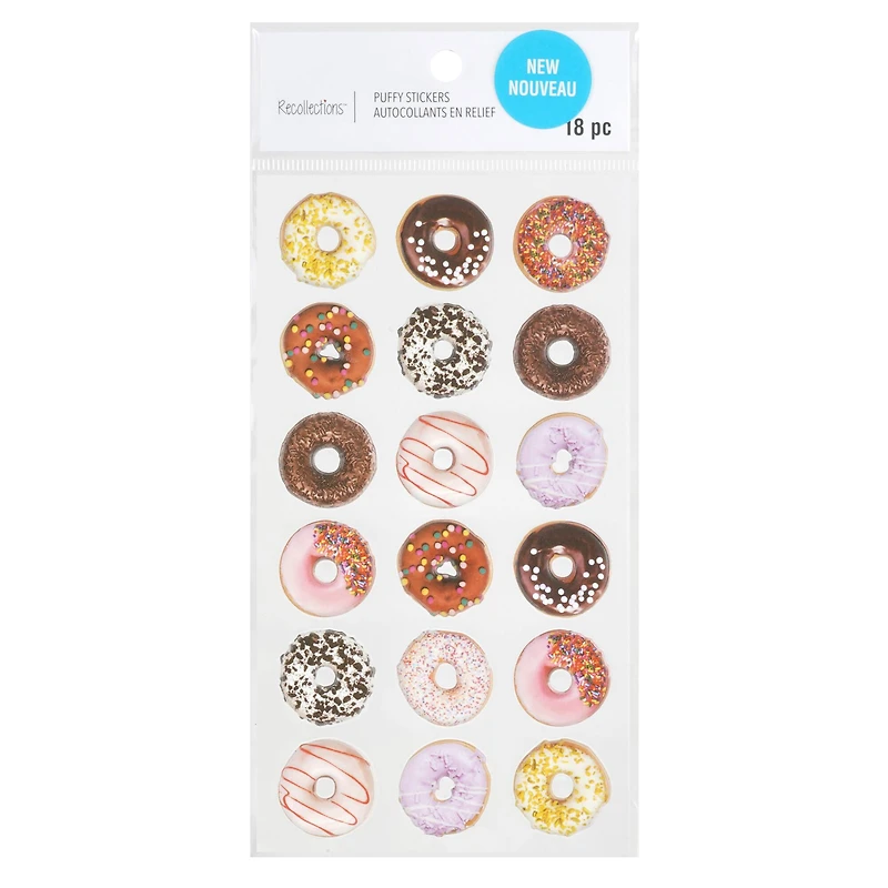 Donut Puffy Stickers by Recollections™