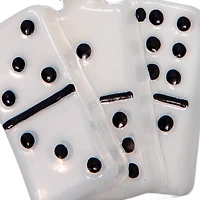 2.75" White Dominoes Glass Ornament by Ashland®