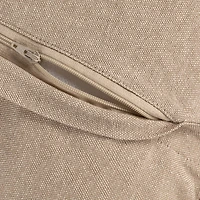 Hello Honey® 18" Blue & White Floral Accent Pillow with Ruffled Edges