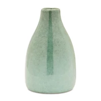 Blue Green Ceramic Bud Vase Set
