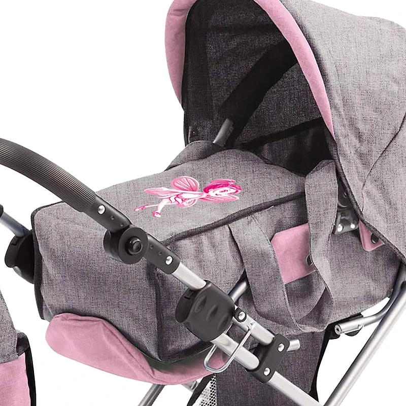 Bambolina Orlando Modern Doll Pram with Handbag