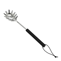 Hello Honey® Stainless Steel Slotted Pasta Server with Wood Handle