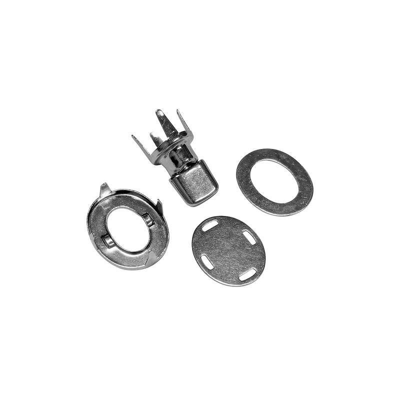 1" Nickel Oval Turn Lock Purse Clasp by Bead Landing™