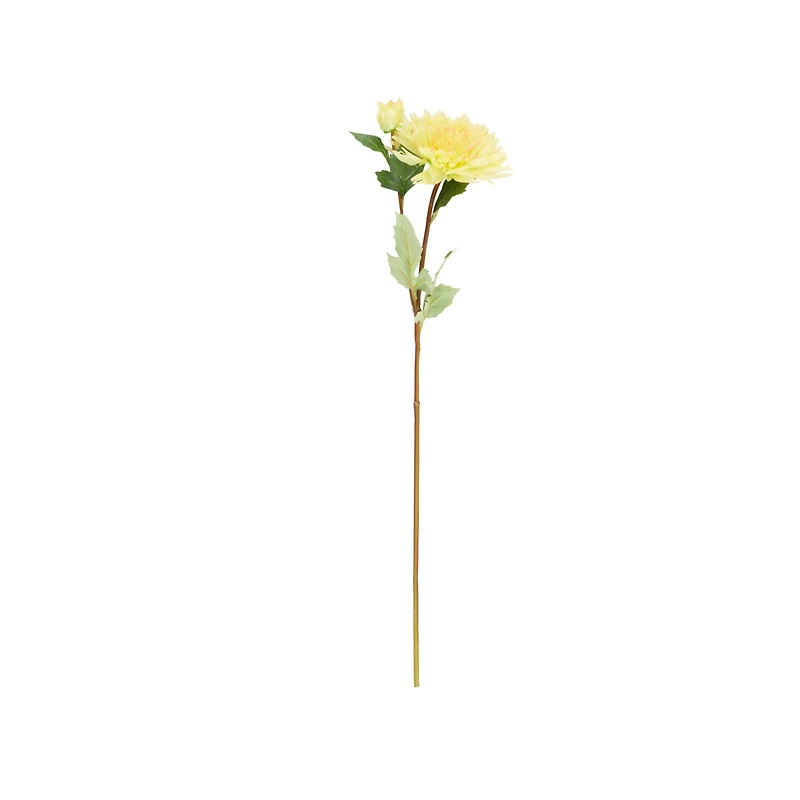 31.5" Yellow Dahlia Artificial Flower Stem, 8ct.