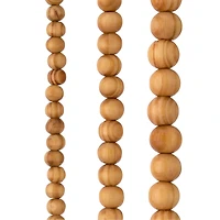 12 Pack: Natural Wooden Round Beads by Bead Landing™