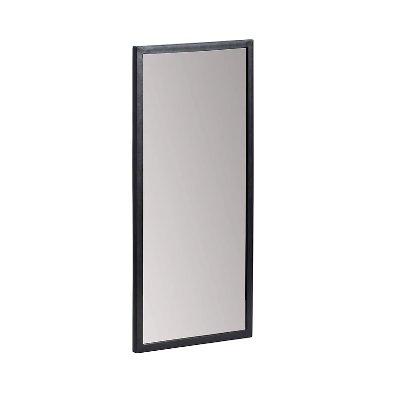 Habitat Mari 24" Black Rectangular Wall Mirror