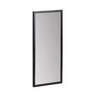 Habitat Mari 24" Black Rectangular Wall Mirror