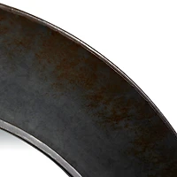 Gray Industrial Metal Wall Mirror