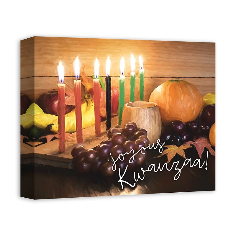 Joyous Kwanzaa Still Life Canvas Wall Art