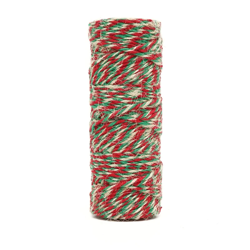 37yd. Red & Green Jute Twine by Recollections™