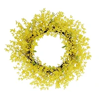 30" Yellow Winter Jasmine Floral Spring Wreath