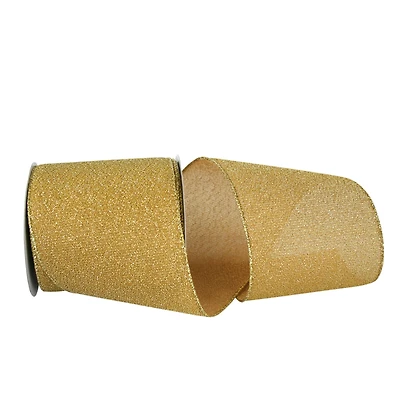 JAM Paper 4" x 10yd. Metallic Sparkle Glimmer Radiance Wired Ribbon