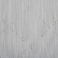 Elle Décor Gray Jacquard Weave Diamond Design Shower Curtain