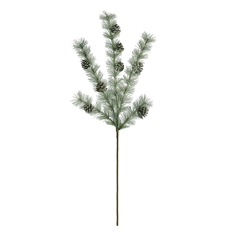 38" Snowy Pinecone Branch Stem by Ashland®