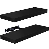 Sorbus Floating Faux Wood Shelf