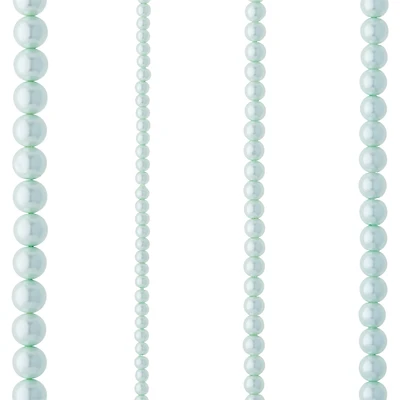 12 Pack: Aqua Matte Glass Pearl Round Beads by Bead Landing™