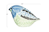 Hello Honey® 2.5" Hand Painted Stoneware Bird Figurine Set