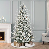 7.5ft. Pre-Lit Boulderwood Spruce Artificial Christmas Tree, Clear Lights