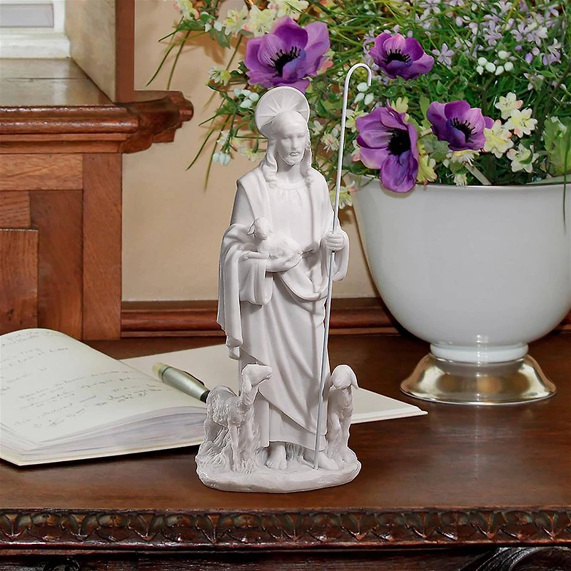 Design Toscano 12.5" Jesus the Good Shepherd Statue