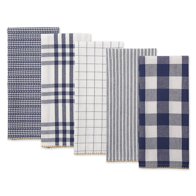DII® French Blue Farmhouse Woven Dishtowel Set
