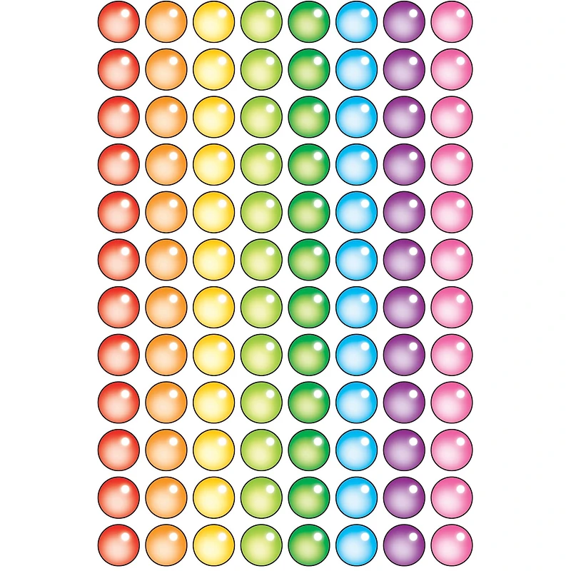Trend Enterprises® Rainbow Gel superSpots® Stickers, 800ct. 