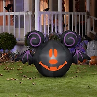 3ft. Airblown® Inflatable Halloween Mickey Jack-O-Lantern Bat