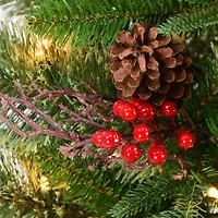 4.5ft. Pre-Lit Artificial Potted Christmas Tree, Clear Lights