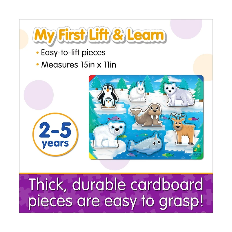 My First Lift & Learn Puzzle - Artic: 7 Pcs