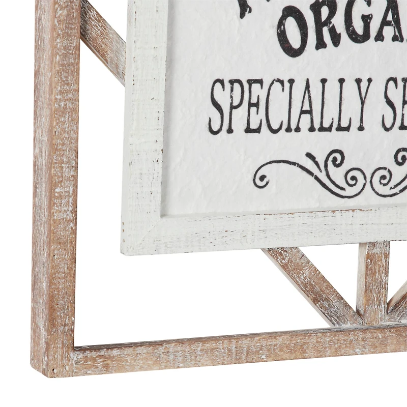 White Wood Farmhouse Wall Décor Sign Set
