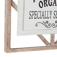 White Wood Farmhouse Wall Décor Sign Set