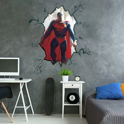 RoomMates Alex Ross Superman Cracked Peel & Stick Giant Wall Decal