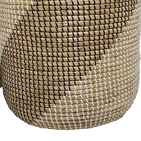 Brown Sea Grass Contemporary Storage Basket Set