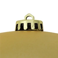 8" Vegas Gold Matte Shatterproof Ball Ornament