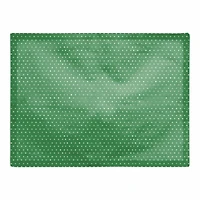 Green Polka Dot 14" x 18" Cotton Twill Placemat