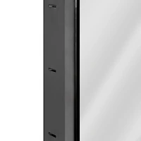 Head West Black Metal Medicine Cabinet with Beveled Mirror