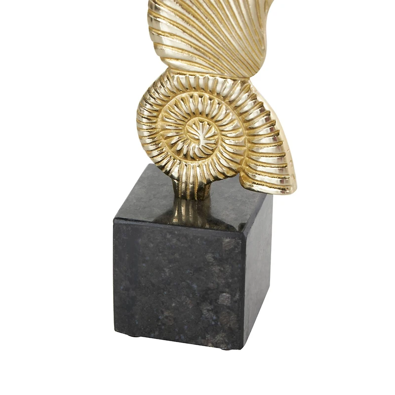 Aluminum Seashell Candle Holder Set