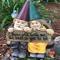 Santa's Workshop 11" Grow Old With Me Gnome Accent