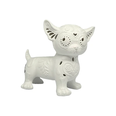 7" DIY LED Dog Ceramic Décor by Ashland®