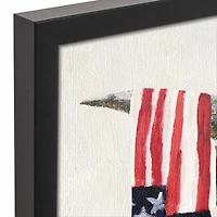 Patriotic Hyland Black Framed Canvas