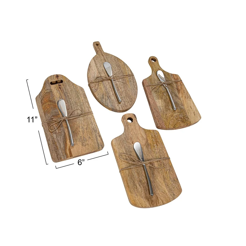 Hello Honey® Mango Wood Board & Knife Set