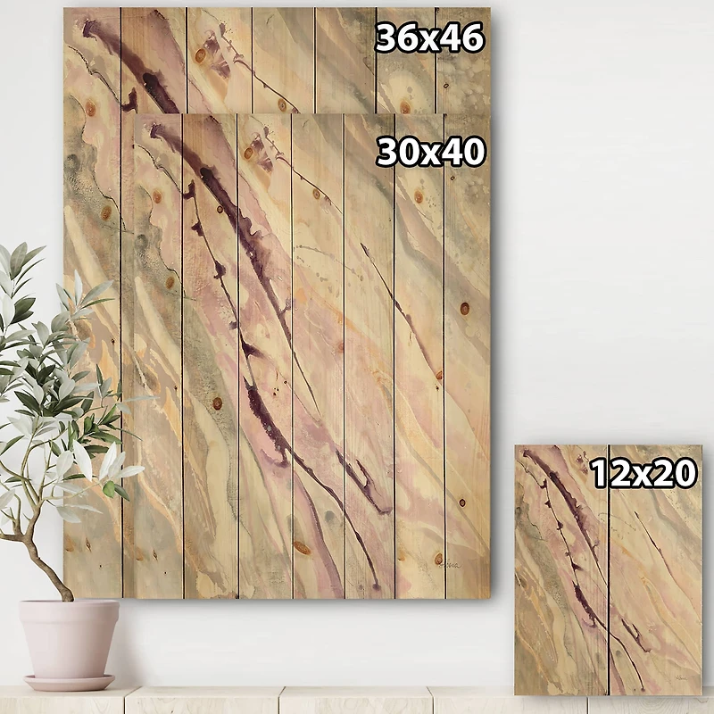 Designart - Shaby Pink Marble