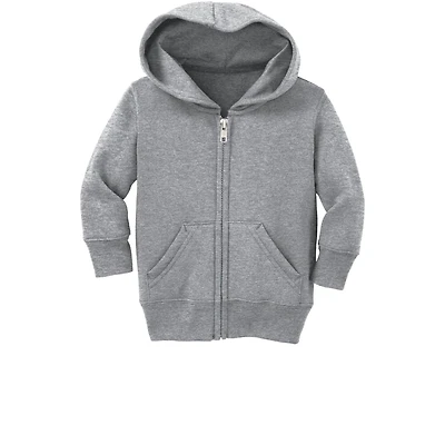Port & Company® Core Fleece Full-Zip Hooded Infant Sweatshirt