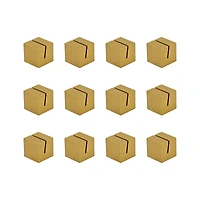 1" Gold Block Place Card Holders, 12ct. by Celebrate It™