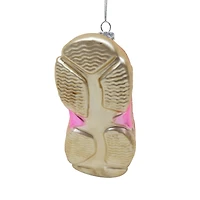 5.5" Pink & Gold Sport Shoe Glass Ornament by Ashland®