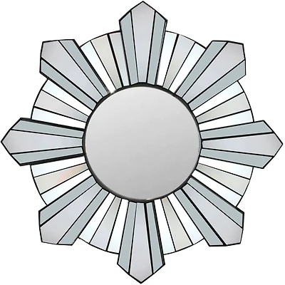 25" Sunburst Round Wall Mirror