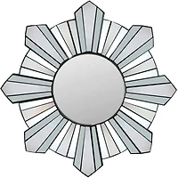 25" Sunburst Round Wall Mirror