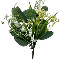 11" White & Green Lily of the Valley & Eucalyptus Pick by Ashland®