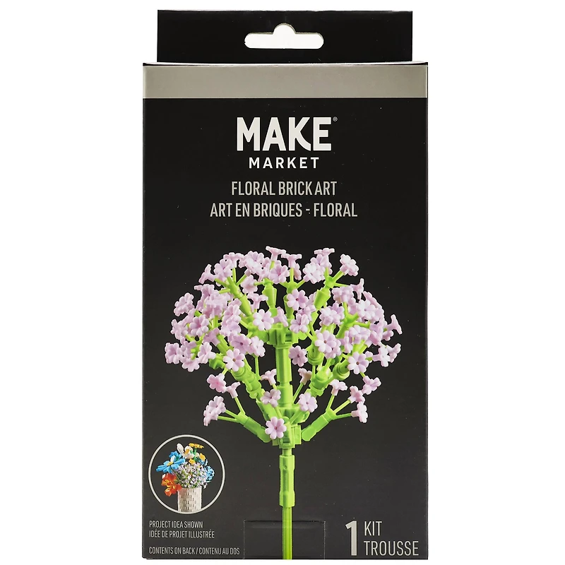 Baby's Breath Floral Brick Art Kit by Make Market